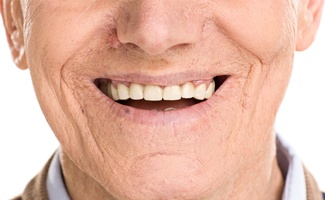 older man smiling