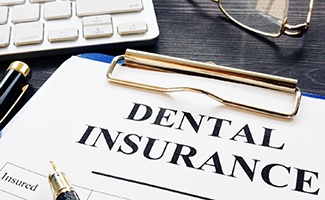Dental insurance paperwork for the cost of Invisalign in Reno